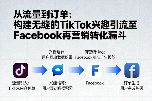 从流量到订单：构建无缝的TikTok兴趣引流至Facebook再营销转化漏斗资讯配图