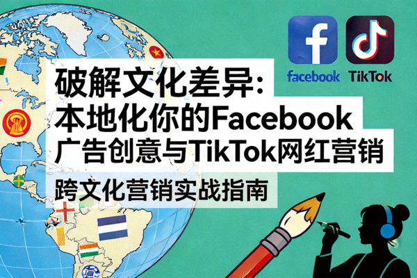 破解文化差异：本地化你的Facebook广告创意与TikTok网红营销文章封面图