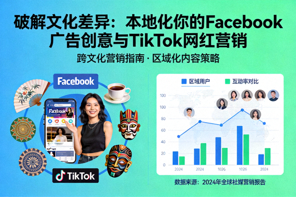 破解文化差异：本地化你的Facebook广告创意与TikTok网红营销资讯配图