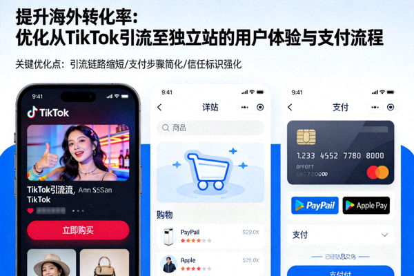 提升海外转化率：优化从TikTok引流至独立站的用户体验与支付流程资讯配图