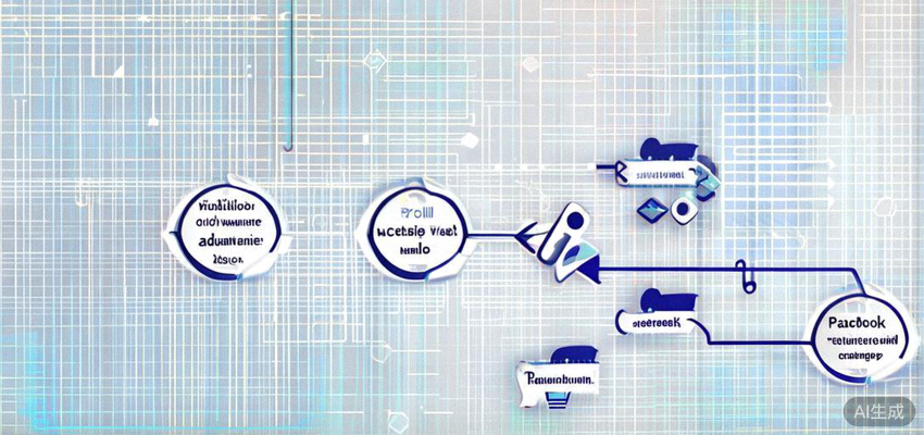 跨平台再营销漏斗衔接流程图：展示用户从TikTok认知，到网站浏览，再到Facebook广告再营销，最终完成购买的路径